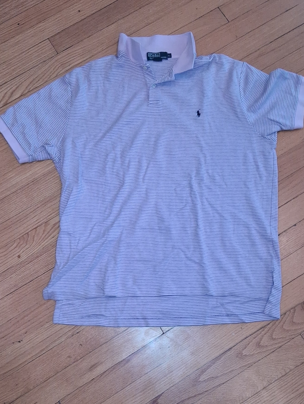 Ralph Lauren Men’s Pale Purple Pinstripe Polo
